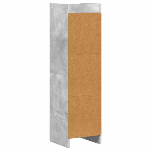 Библиотека Бетоново сиво 30 x 30 x 111 см Инженерна дървесина