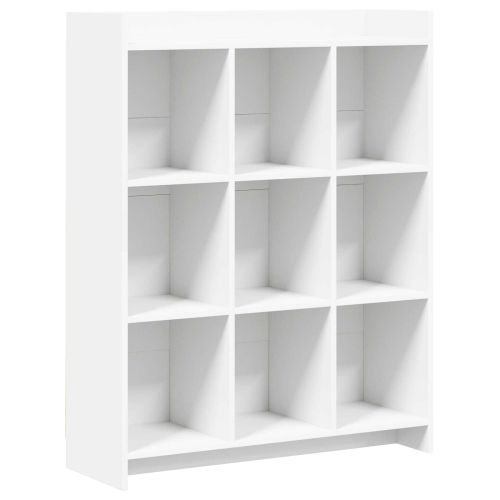 Библиотека Бяло 87,5 x 30 x 111 см Инженерна дървесина