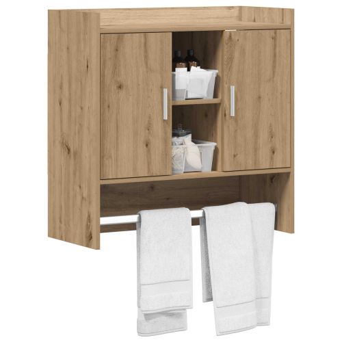 Стенен рафт Монтиране на стена Дъб артизан 80 x 36 x 80 см