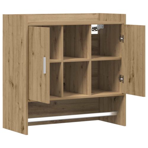 Стенен рафт Монтиране на стена Дъб артизан 80 x 36 x 80 см