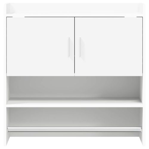 Стенен рафт Монтиране на стена Бяло 80 x 36 x 80 см
