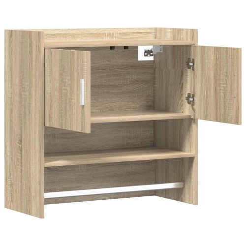 Стенен рафт Монтиране на стена Дъб сонома 80 x 36 x 80 см