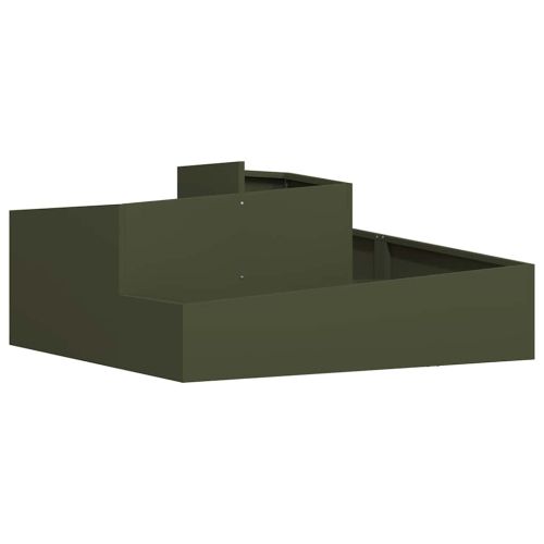 Градинска саксия Маслинено зелено 100 x 100 x 50 cm
