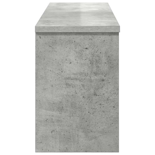 Стенен закачалка за палта с рафт Циментено сиво 80 x 20 x 30 cm