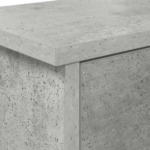 Стенен закачалка за палта с рафт Циментено сиво 80 x 20 x 30 cm