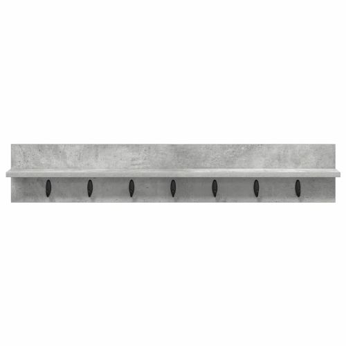 Стенен закачалка за палта Циментено сиво 100 x 10,5 x 18 см