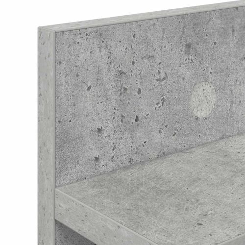 Стенен закачалка за палта Циментено сиво 100 x 10,5 x 18 см