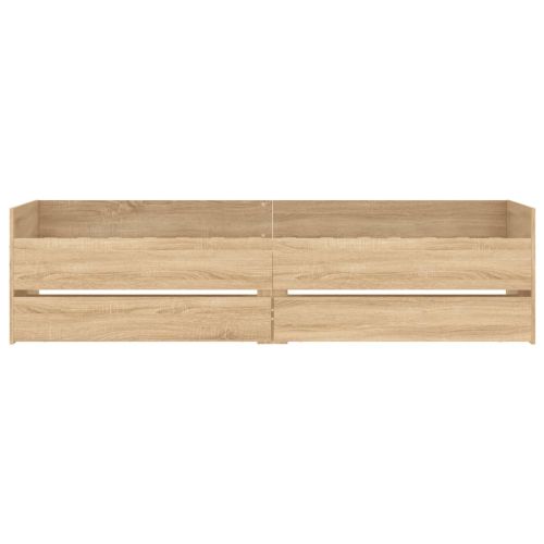 Рамка за легло с чекмеджета дъб сонома 75x190 см Small Single