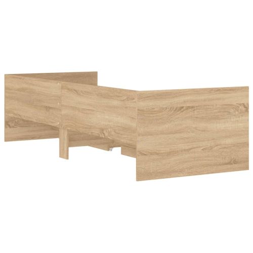 Рамка за легло с чекмеджета дъб сонома 75x190 см Small Single