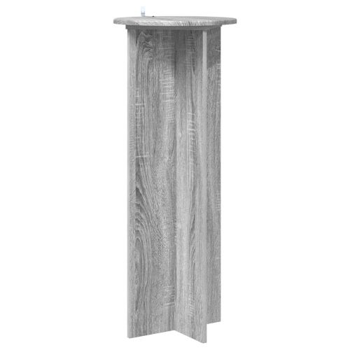 Стойка за растения 2 pcs Сива сонома Ø40 x 100 см