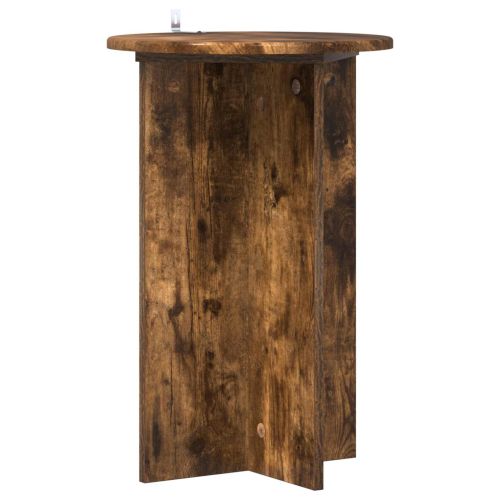 Стойка за растения 2 pcs Опушен дъб Ø40 x 60 см