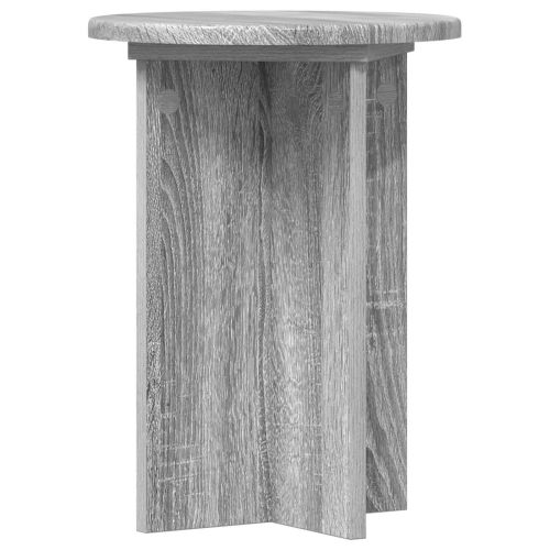 Стойка за растения 2 pcs Сива сонома Ø29,5 x 40 см