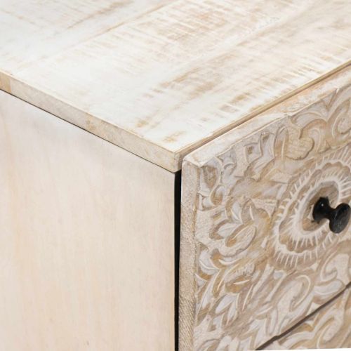 Служебен шкаф 2 pcs Бяло 60 x 33,5 x 75 см