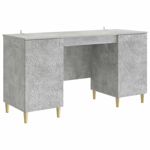 Бюро Бетонно сиво Инженерна дървесина 142,5 x 50 x 75 см