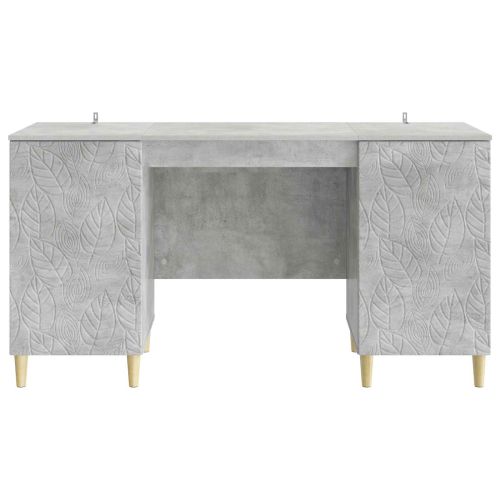 Бюро Бетонно сиво Инженерна дървесина 142,5 x 50 x 75 см