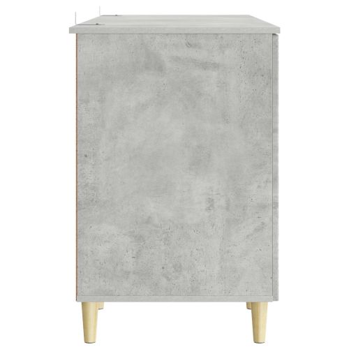 Бюро Бетонно сиво Инженерна дървесина 142,5 x 50 x 75 см