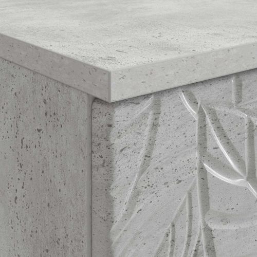 Бюро Бетонно сиво Инженерна дървесина 142,5 x 50 x 75 см