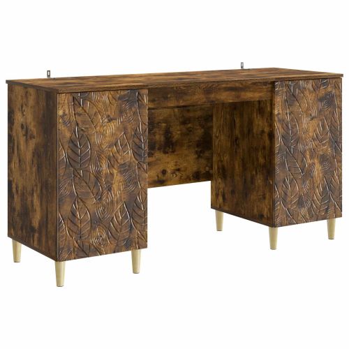 Бюро Опушен дъб Инженерна дървесина 142,5 x 50 x 75 см
