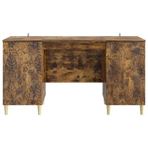 Бюро Опушен дъб Инженерна дървесина 142,5 x 50 x 75 см
