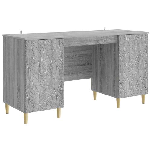 Бюро Сив Сонома Инженерна дървесина 142,5 x 50 x 75 см