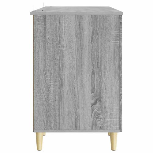 Бюро Сив Сонома Инженерна дървесина 142,5 x 50 x 75 см