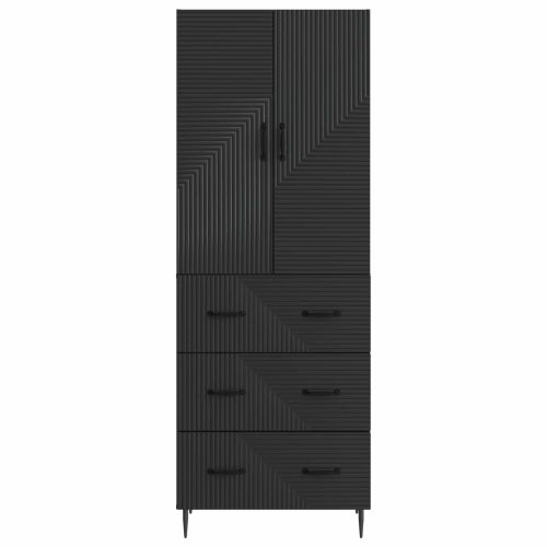 Комплект шкафове 2 pcs Черно 66 x 34,5 x 90 см