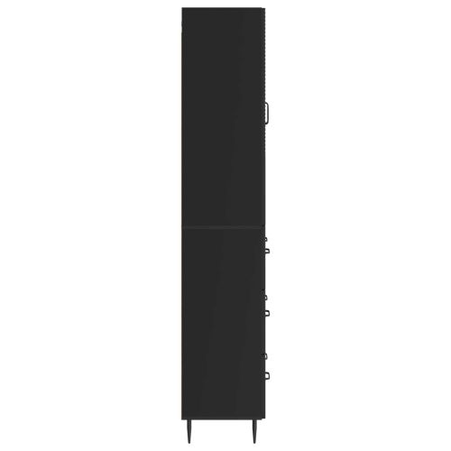 Комплект шкафове 2 pcs Черно 66 x 34,5 x 90 см