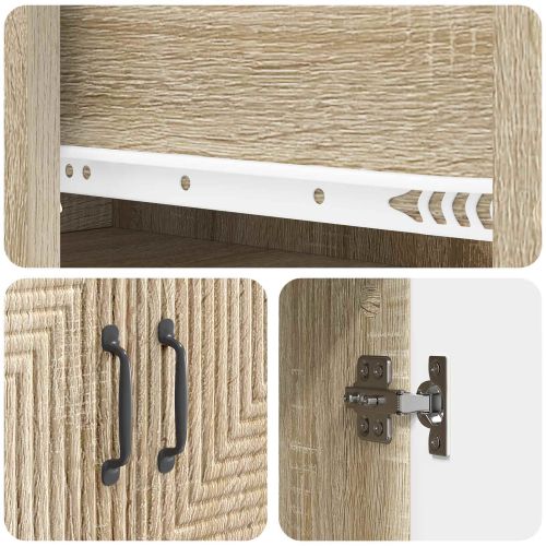 Комплект шкафове 2 pcs Дъб сонома 66 x 34,5 x 90 см