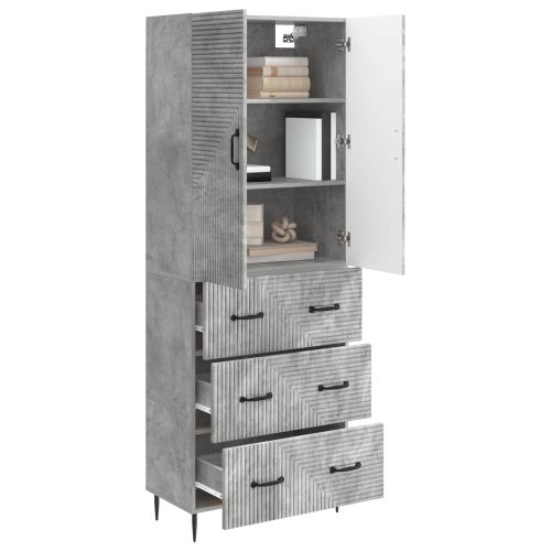 Комплект шкафове 2 pcs Бетонно сиво 66 x 34,5 x 90 см