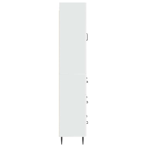 Комплект шкафове 2 pcs Бял гланц 66 x 34,5 x 90 см