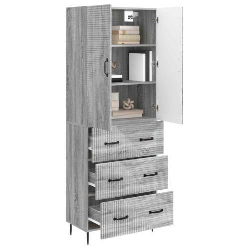 Комплект шкафове 2 pcs Сив Сонома 66 x 34,5 x 90 см