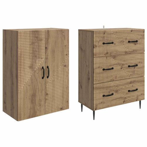 Комплект шкафове 2 pcs Дъб артизан 66 x 34,5 x 90 см