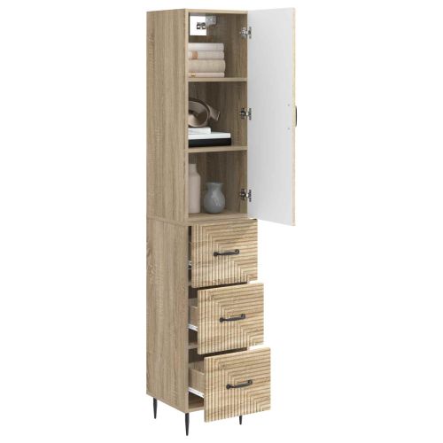 Комплект шкафове 2 pcs Дъб сонома 33 x 34,5 x 90 см