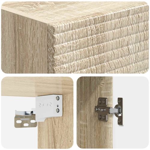Комплект шкафове 2 pcs Дъб сонома 33 x 34,5 x 90 см