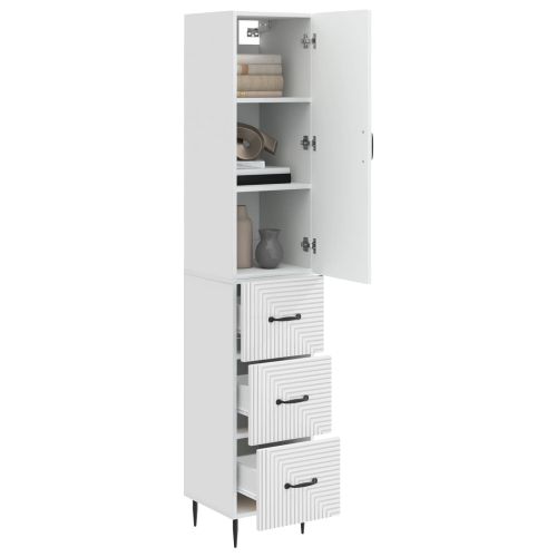 Комплект шкафове 2 pcs Бял гланц 33 x 34,5 x 90 см