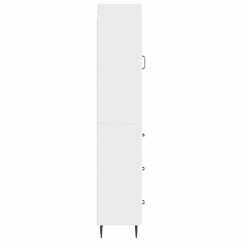 Комплект шкафове 2 pcs Бял гланц 33 x 34,5 x 90 см