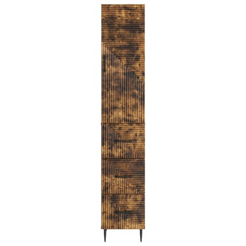 Комплект шкафове 2 pcs Опушен дъб 33 x 34,5 x 90 см