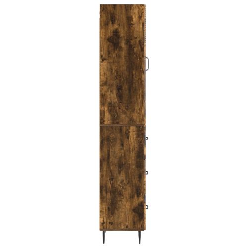 Комплект шкафове 2 pcs Опушен дъб 33 x 34,5 x 90 см