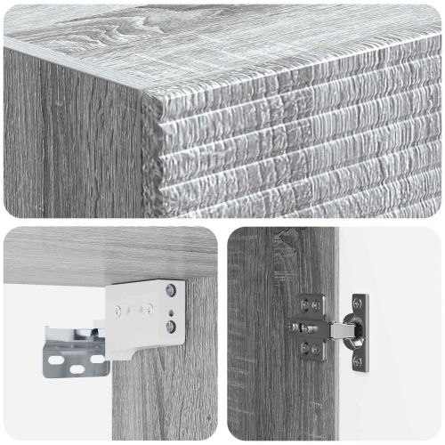 Комплект шкафове 2 pcs Сив Сонома 33 x 34,5 x 90 см