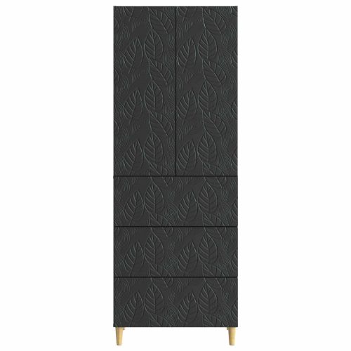 Комплект шкафове 2 pcs Черно 66 x 34,5 x 90 см