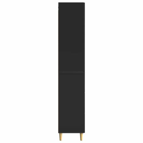 Комплект шкафове 2 pcs Черно 66 x 34,5 x 90 см