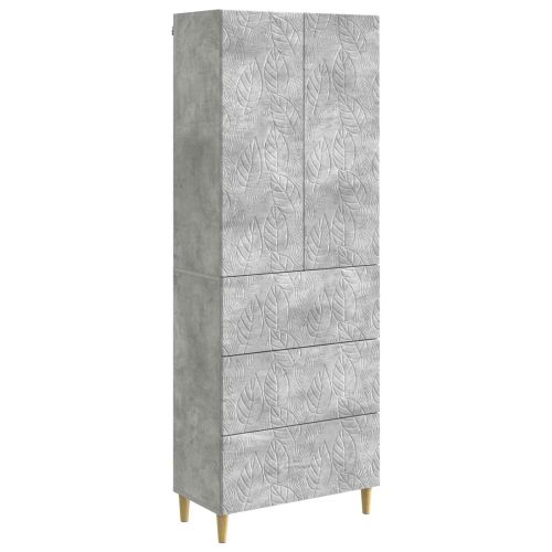 Комплект шкафове 2 pcs Бетонно сиво 66 x 34,5 x 90 см