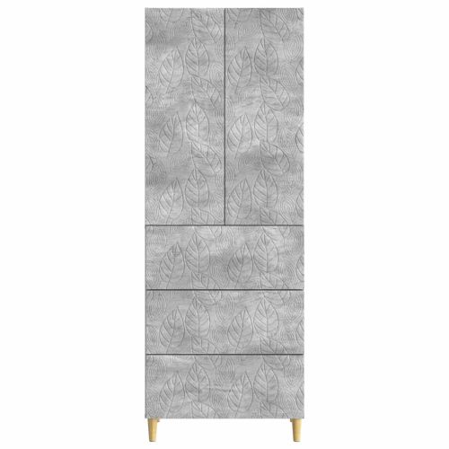 Комплект шкафове 2 pcs Бетонно сиво 66 x 34,5 x 90 см