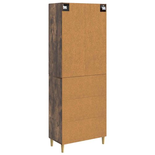 Комплект шкафове 2 pcs Опушен дъб 66 x 34,5 x 90 см