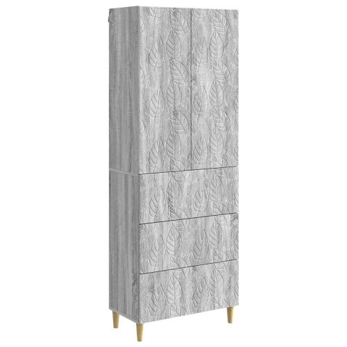 Комплект шкафове 2 pcs Сив Сонома 66 x 34,5 x 90 см