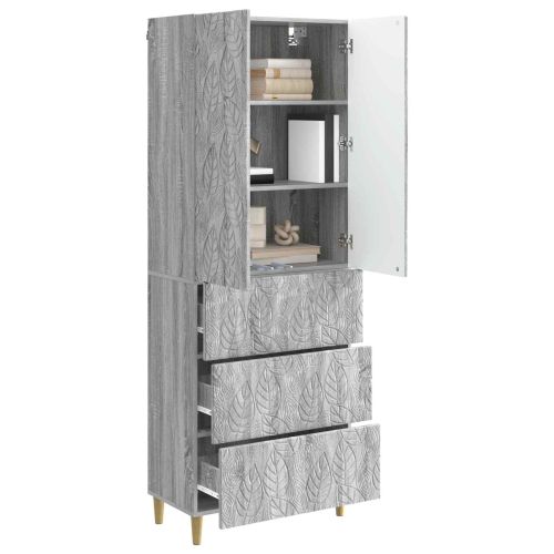 Комплект шкафове 2 pcs Сив Сонома 66 x 34,5 x 90 см