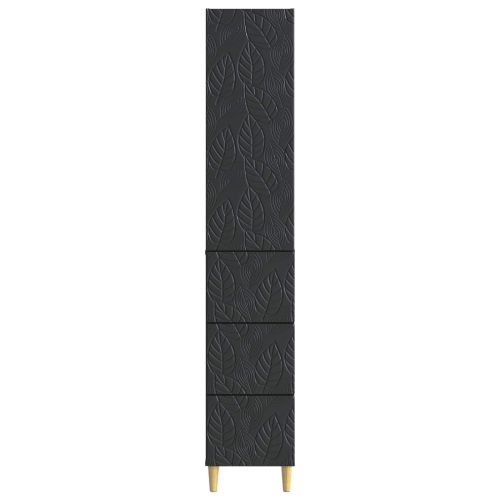Комплект шкафове 2 pcs Черно 33 x 34,5 x 90 см