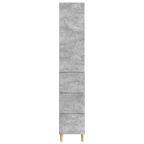 Комплект шкафове 2 pcs Бетонно сиво 33 x 34,5 x 90 см
