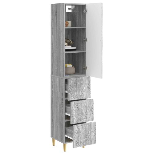 Комплект шкафове 2 pcs Сив Сонома 33 x 34,5 x 90 см
