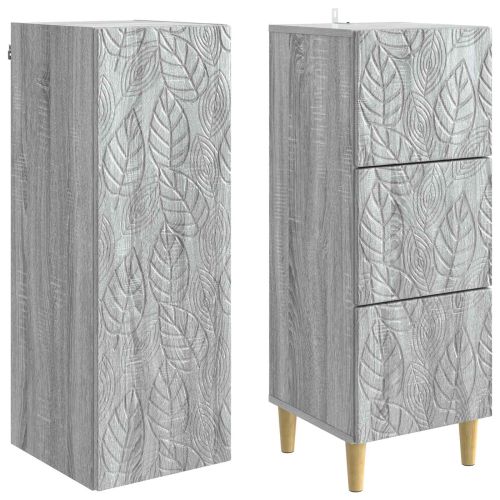 Комплект шкафове 2 pcs Сив Сонома 33 x 34,5 x 90 см